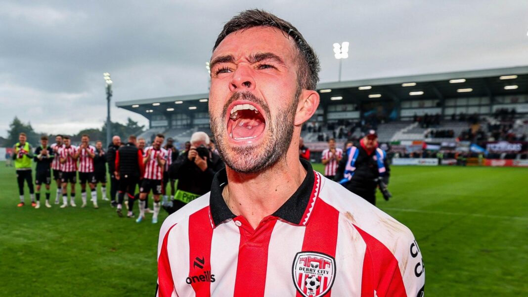 Michael Duffy celebrates
