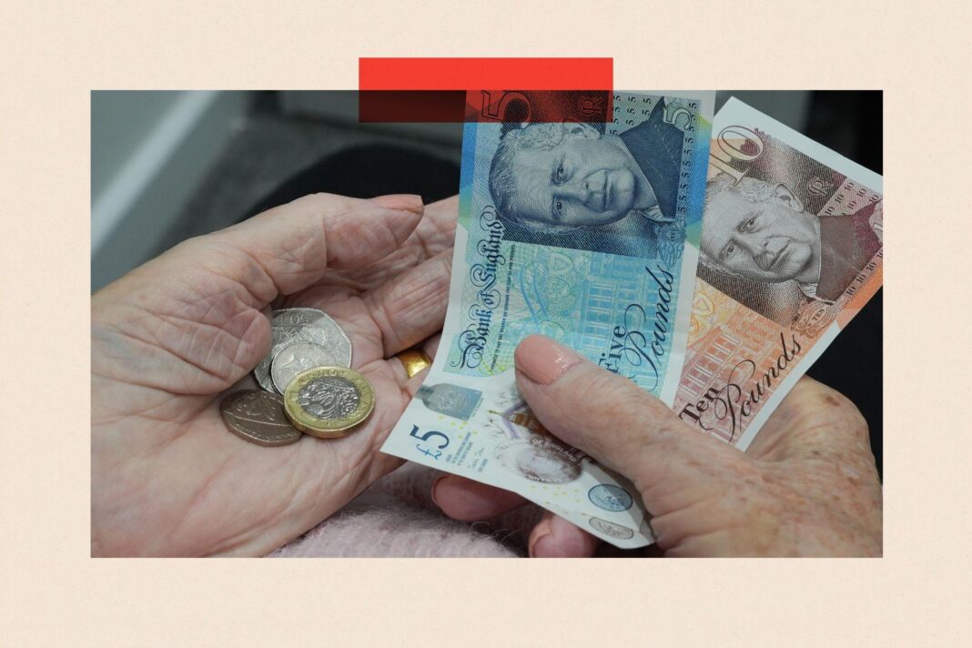 Between quick wins and big dreams lies Burnham’s biggest test A pair of hands holding money. There are £5 and £10 notes and a couple of coins including pounds and 50 pence pieces.