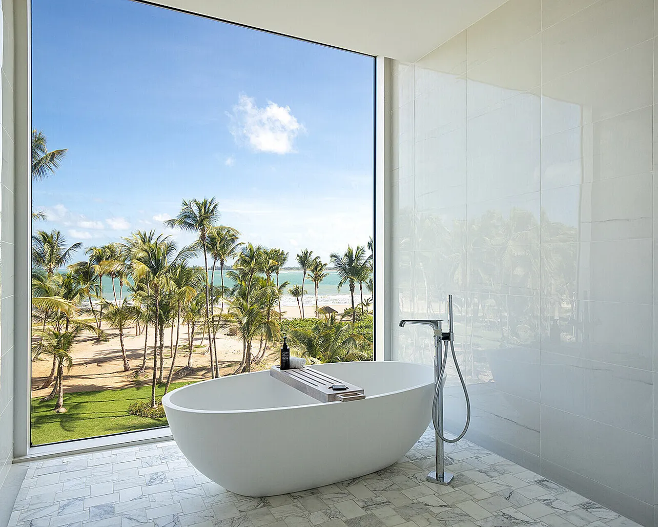 Image may contain Bathing Bathtub Person Tub and Indoors