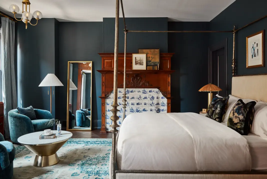 8 Best Boutique Hotels in Philadelphia, From Historic Townhouses to Chic Apartments Guild house room 06 790 final credit jason varney