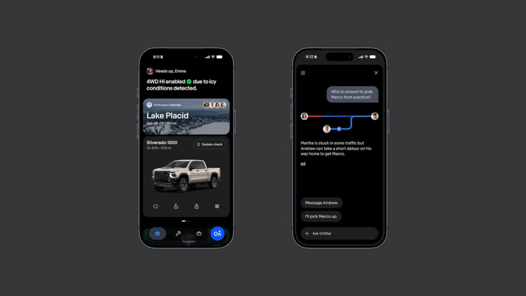 Onstar mobile app stills