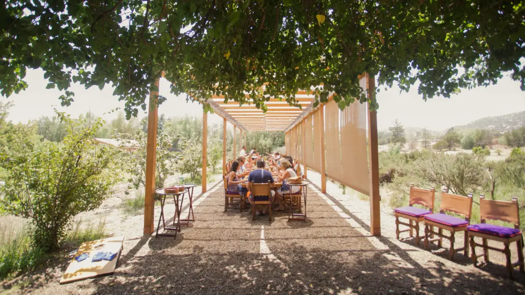 If a Silent Retreat Is Too Much, Ease Into the Trend With a Silent Dinner Rancho la puerta farm dinner 2
