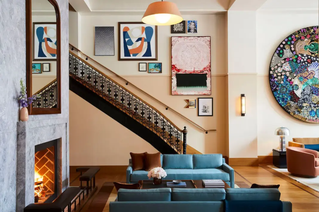 15 Best Hotels in the Midwest: Readers’ Choice Awards 2026 Shinolahotel detroit living room crnicole franzen