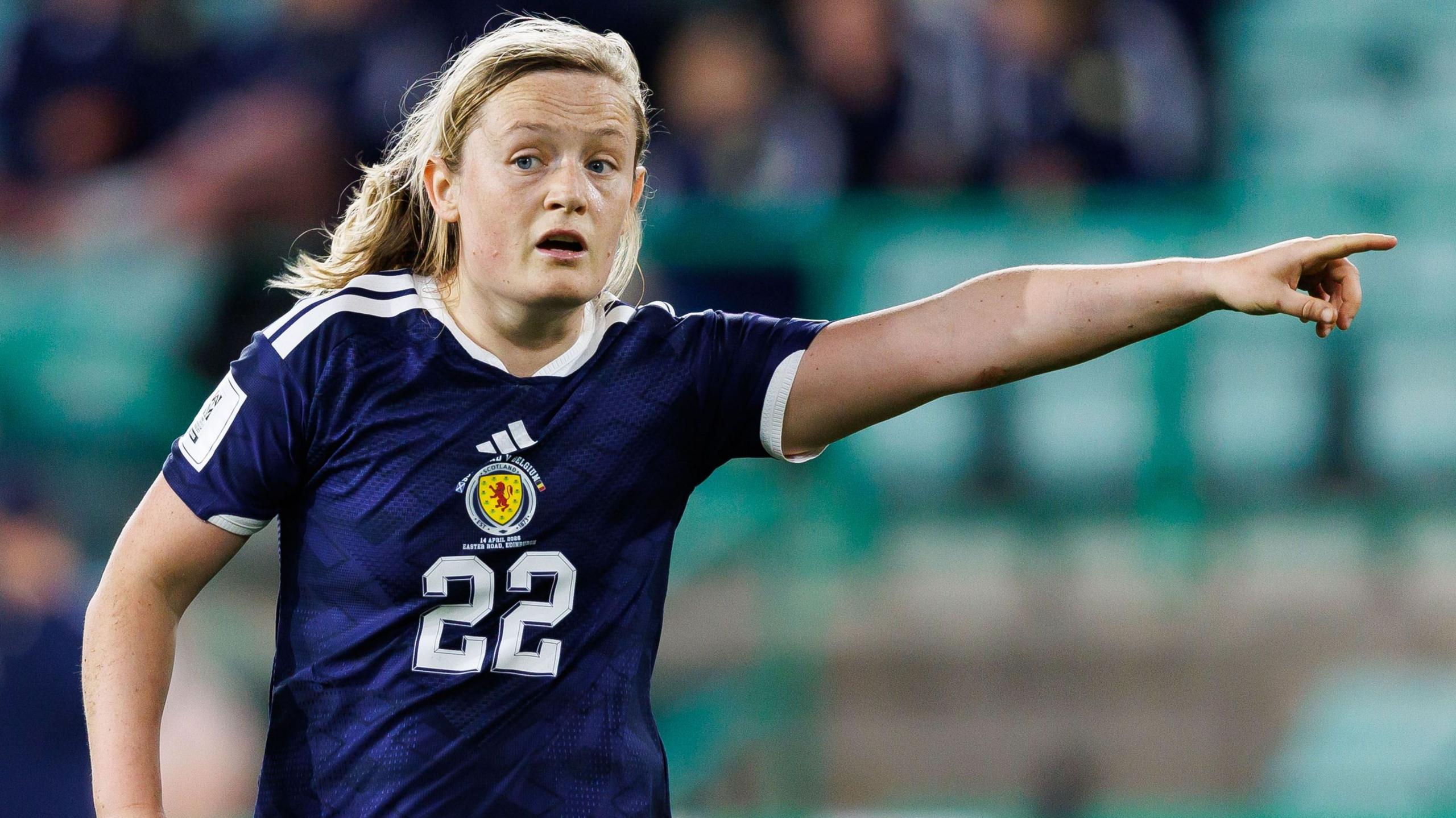 Scotland midfielder Erin Cuthbert