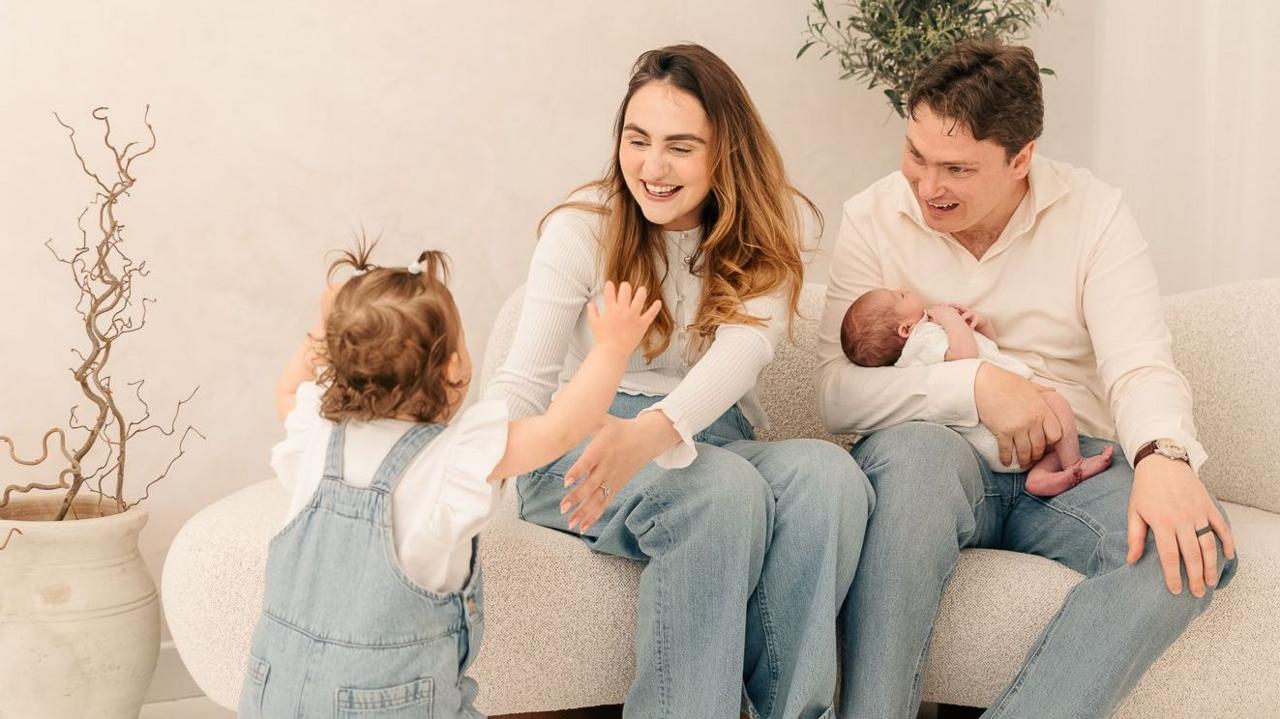 Richard and Caitlin Brain and their two children