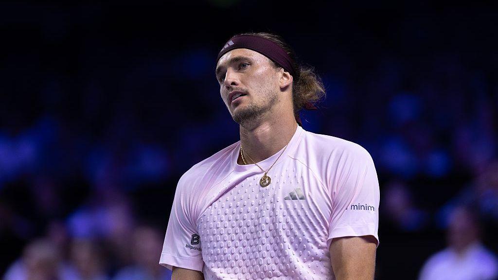 Alexander Zverev in action at the Vienna Open