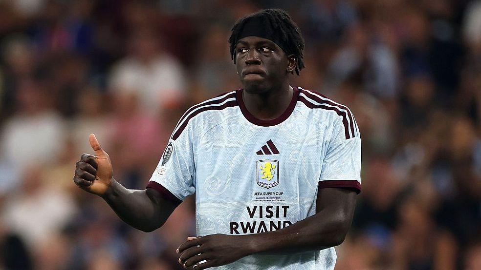 Aston Villa forward Brian Madjo