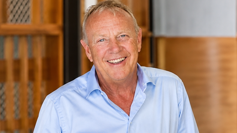 Lyndon Faulkner breaks into a smile