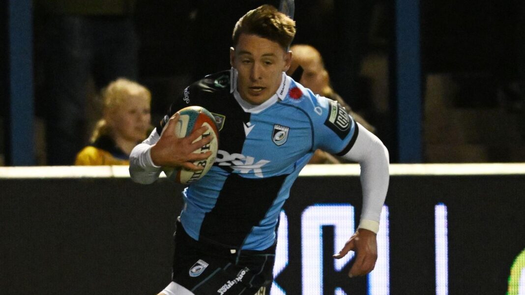 Six-try Sharks condemn Cardiff to rare home defeat Josh Adams runs in a try for Cardiff against Sharks