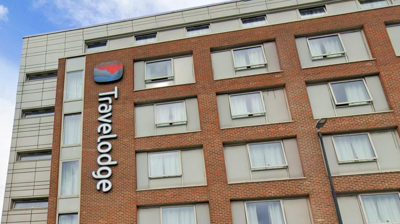 A shot of the travelodge in Maidenhead
