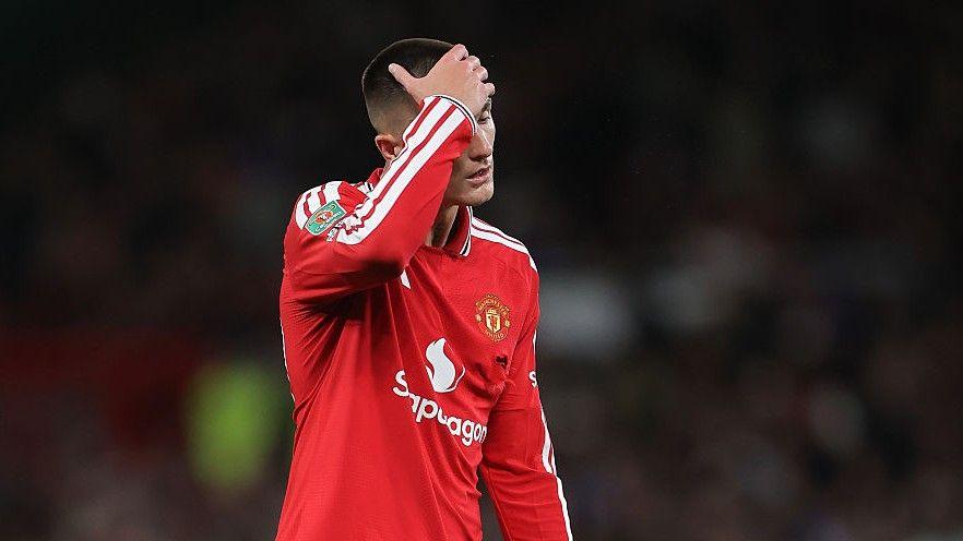 Manchester United striker Benjamin Sesko