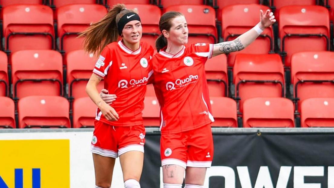 Caitlin and Kirsty McGuinness have been key players for Cliftonville
