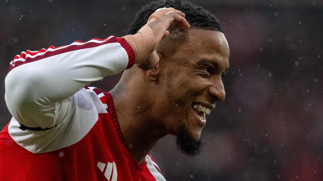 No Saliba, no problem – Konsa stepping up for Arsenal Ezri Konsa celebrates