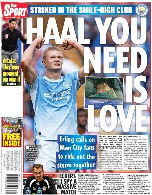 Daily Star back page