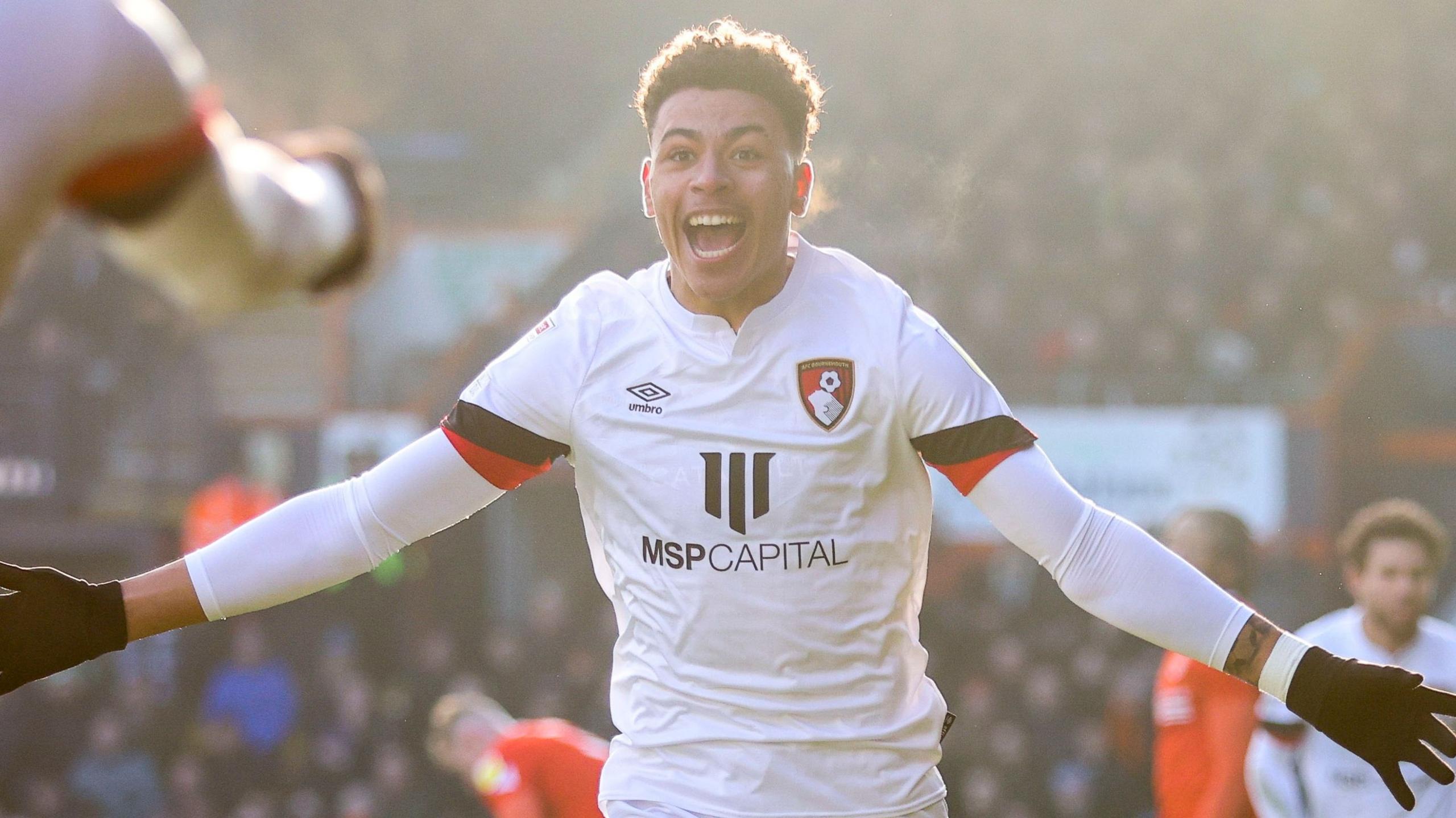 Morgan Rogers playing for Bourenmouth in the Championship