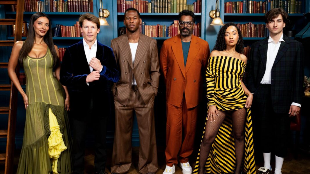Celebrity Traitors comes to a climax in nail-biting final The six players standing in a row in the library