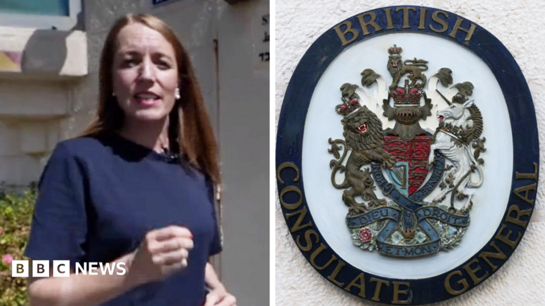 Watch: Why was the sign at the British consulate in East Jerusalem removed? image