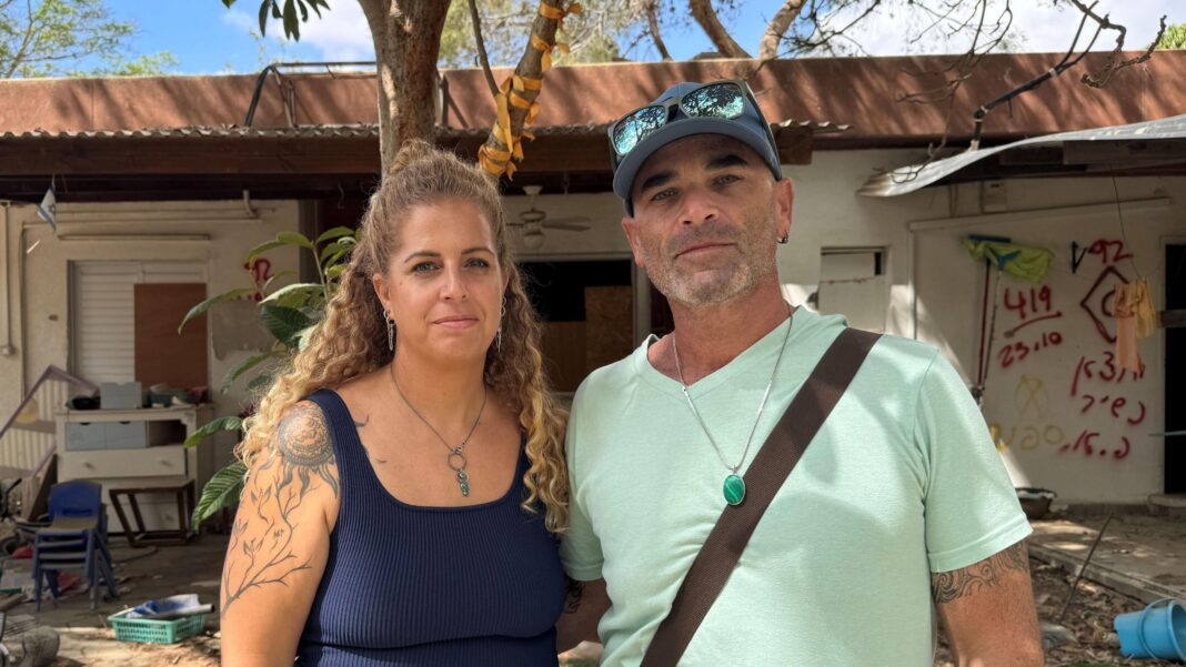 Israelis demand accountability over 7 October failures three years after attacks Dalit Ram Aharon and her husband Achi say they want to move back to Nir Oz "in the memory" of the friends they lost in the 7 October attacks