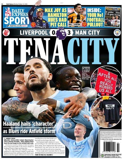 Daily Express back page