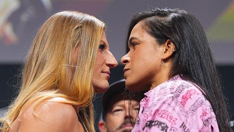 Kayla Harrison faces off with Amanda Nunes