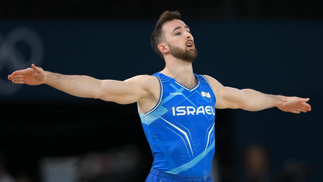 Artem Dolgopyat competing at the Paris 2024 Olympics
