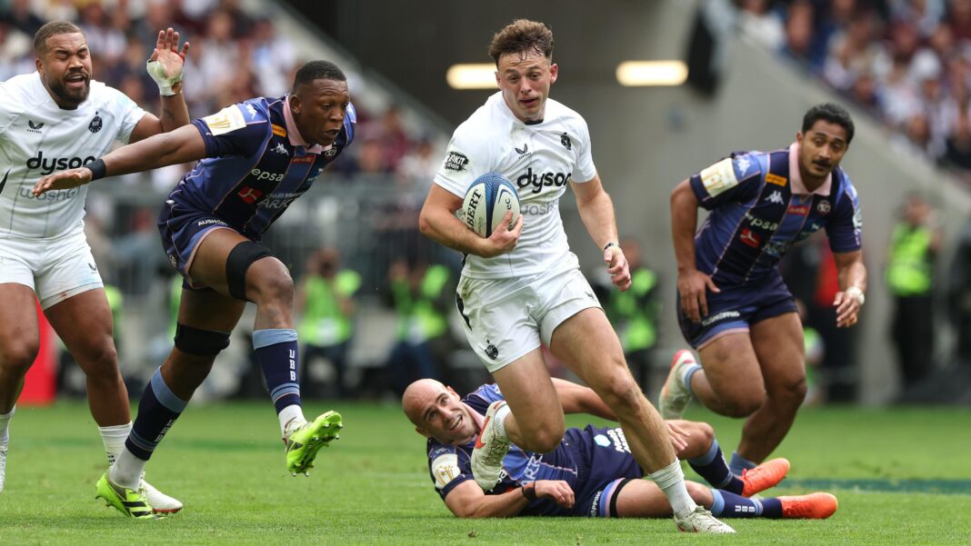 The Prem talents hunting Wales breakthroughs Louie Hennessey runs with the ball for Bath against Bordeaux-Begles