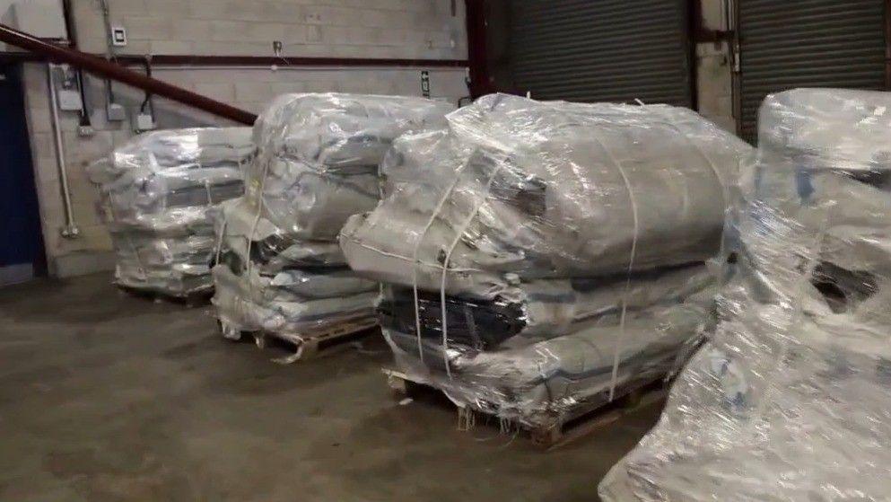 Shipment of pallets