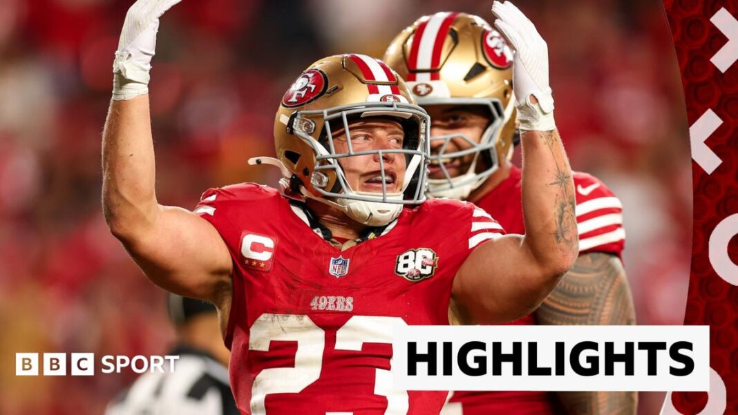 49ers maintain 100 per cent record with win against Commanders 49ers maintain 100 per cent record with win against Commanders