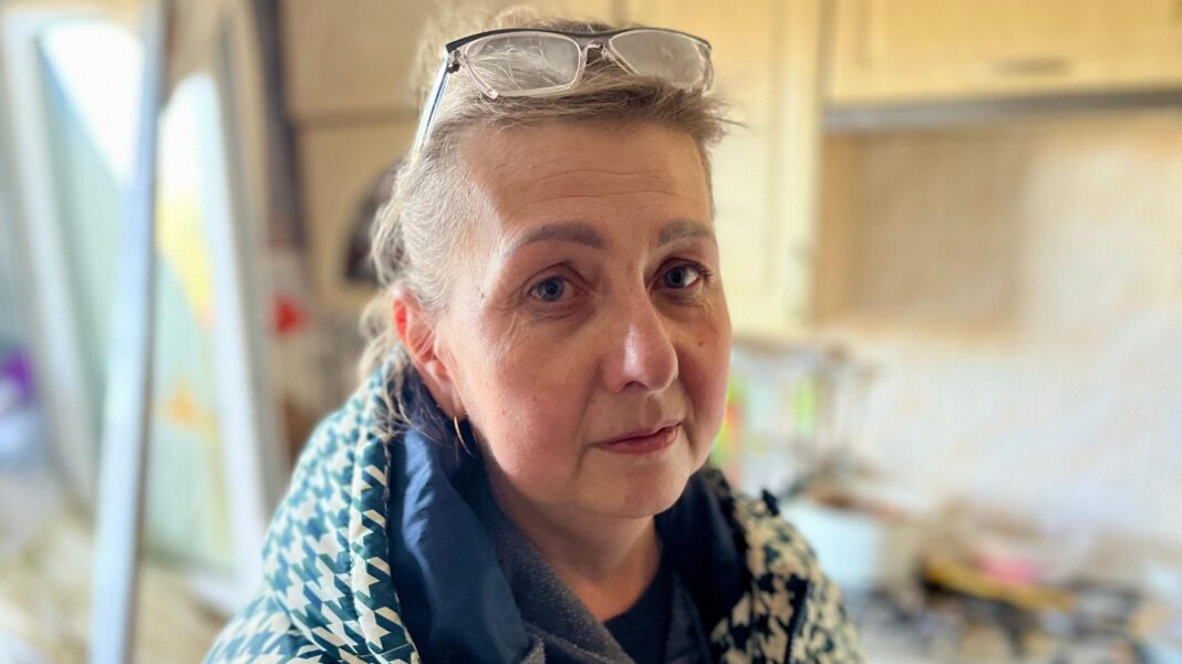 Starlink restrictions in Ukraine war linked to political situation, Zelensky aide says A photo of Tetiana in her kitchen, wearing a coat