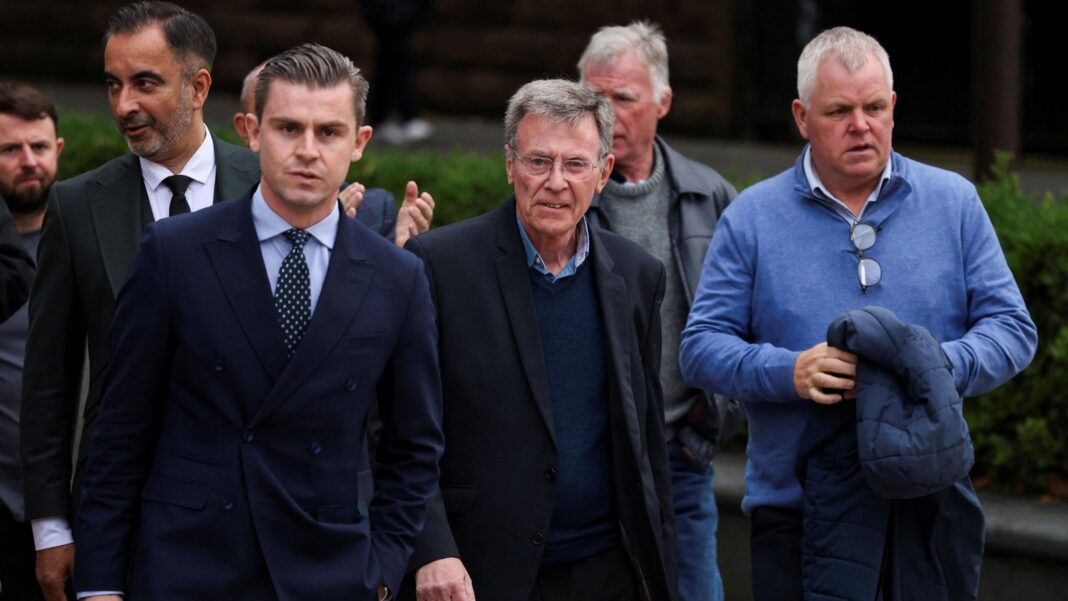 A group of men walking
