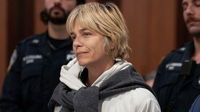 Selma Blair is pictured during her arraignment in Queens Criminal Court on 12 October 2026 in New York City after an altercation on a plane that landed at JFK Airport the previous day.