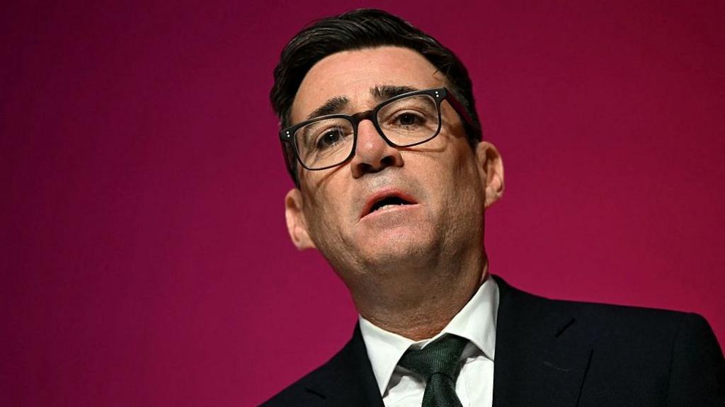 A head and shoulders photo of Prime Minister Andy Burnham