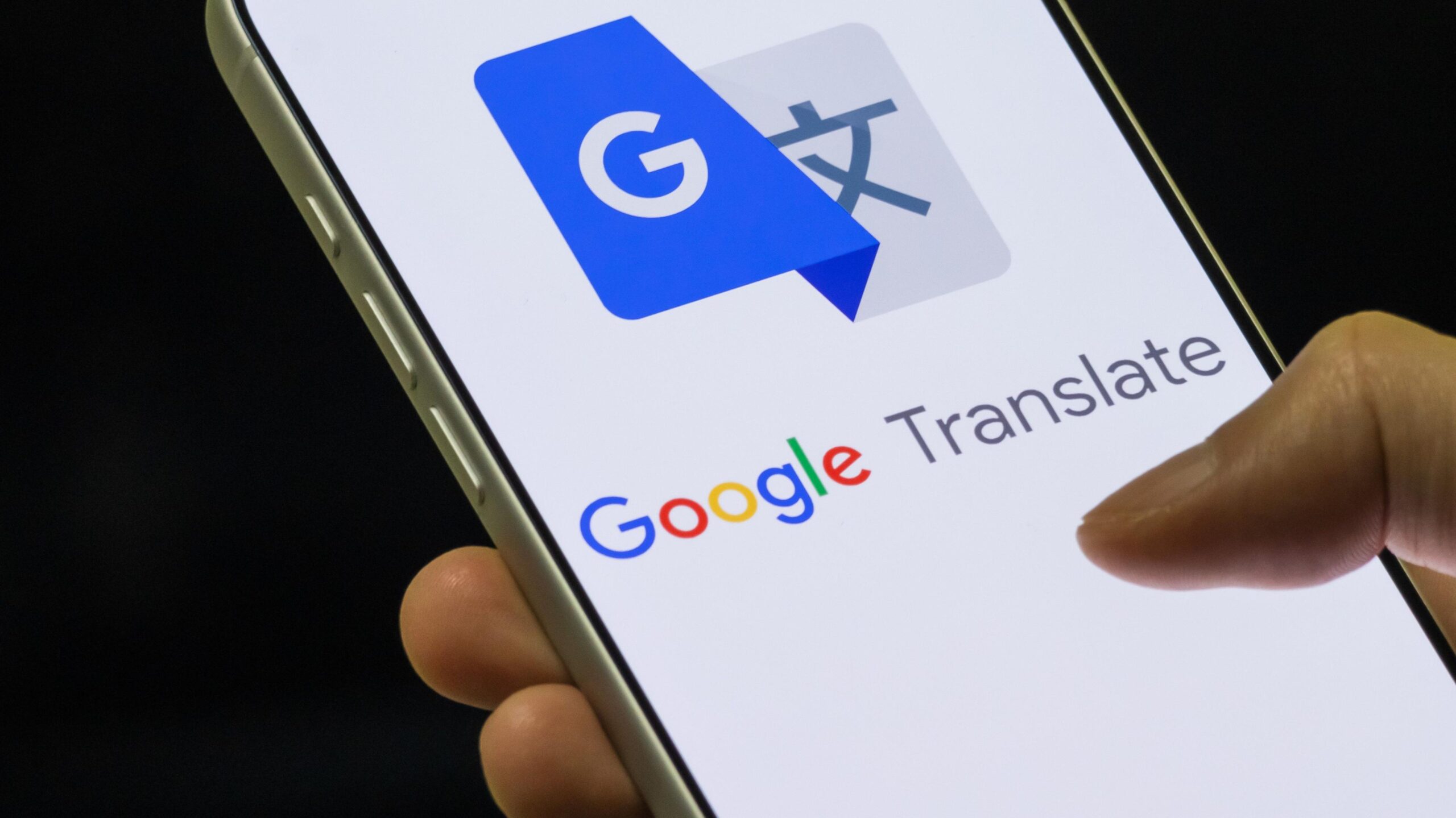 A screen showing the Google Translate app