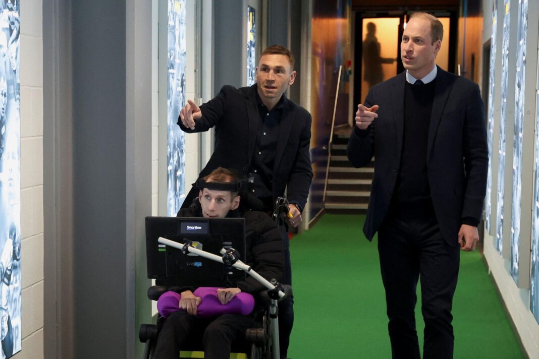 File photo dated 11/1/2024 of the Prince of Wales (right) meeting Rob Burrow (left) and Kevin Sinfield during a visit to Headingley Stadium, Leeds.