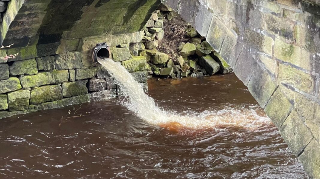 Yorkshire Water boss resigns after firm downgraded A combined sewer overflow pipe discharging fast flowing water into the River Calder at Hebden Bridge. The water looks comparatively clean and is likely to be a mixture of rainwater and wastewater.