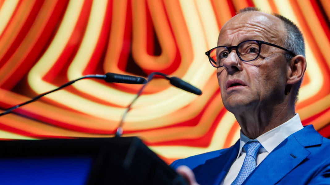 Burnham to hold security talks with German chancellor in Berlin German Chancellor Friedrich Merz speaks during the 'Germany Summit' in Berlin, Germany