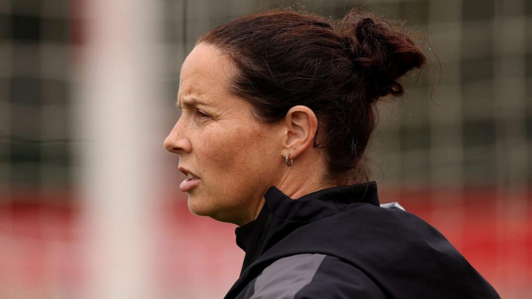 Rhian Wilkinson during Wales training this week