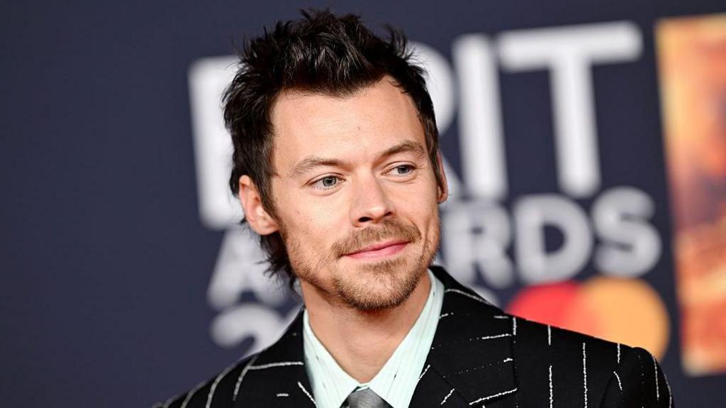 Close-up of Harry Styles smiling