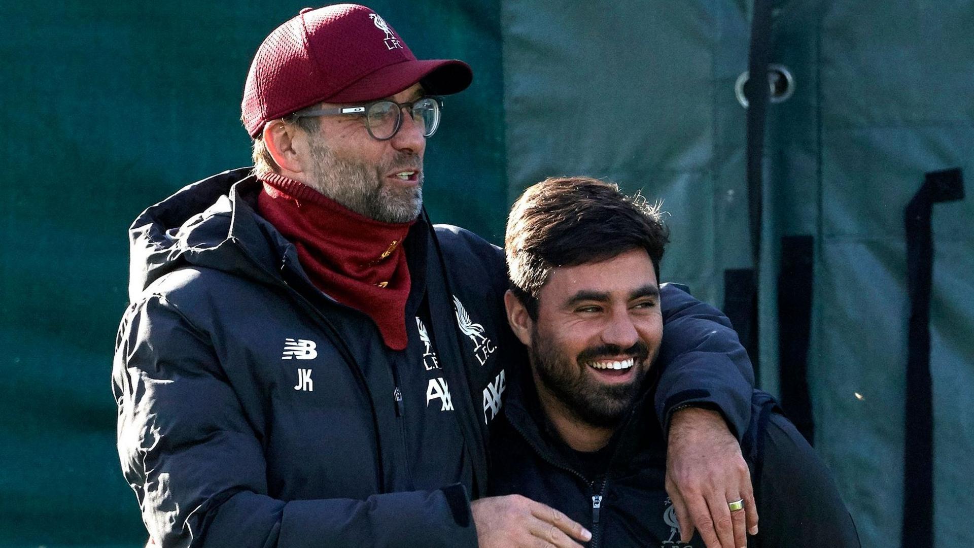 Jurgen Klopp and Vitor Matos