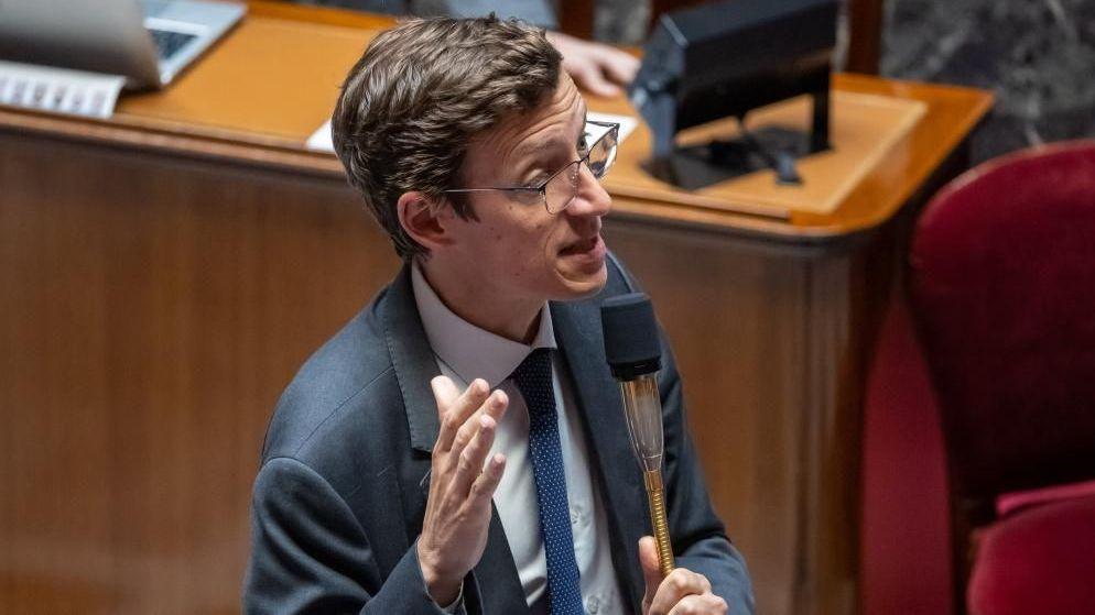 French Minister of Education Edouard Geffray speaks during a session at the French National Assembly in Paris, France, 07 October 2026
