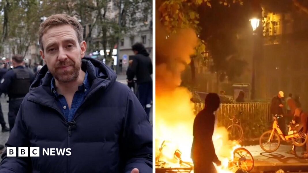 Watch: Clean up begins after French riots but police remain image