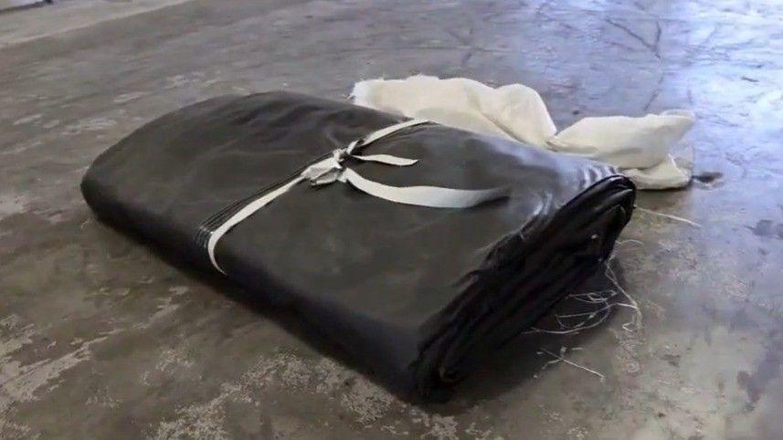 One of the inflatable boats seized