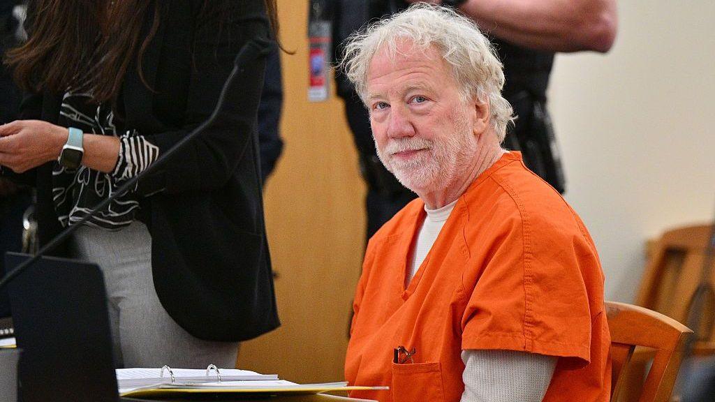 Timothy Busfield looks on before a hearing in the Second District Judicial Court at the Bernalillo County Courthouse on January 20, 2026 in Albuquerque, New Mexico.