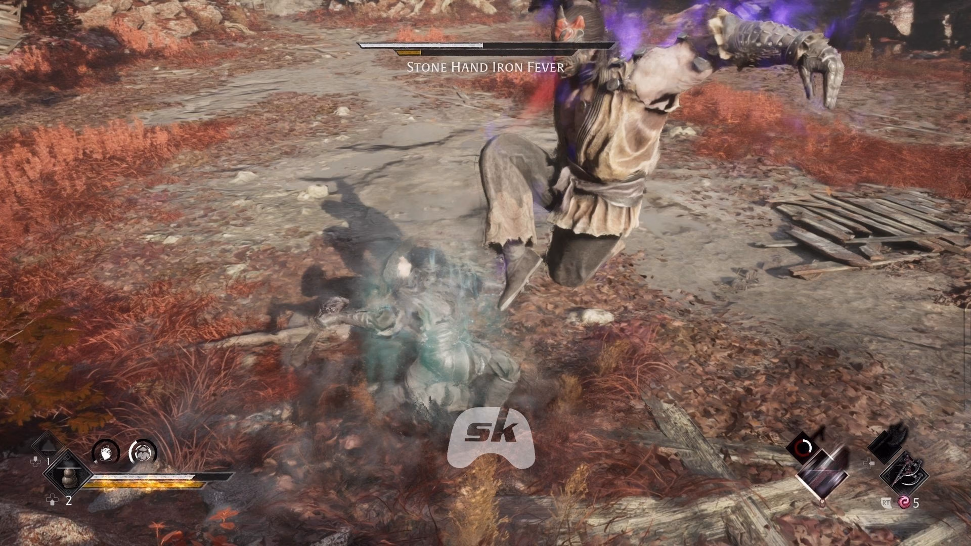 Iron Fever combos kicks with attacks from his fists (Image via Sportskeeda Gaming || S-Game)