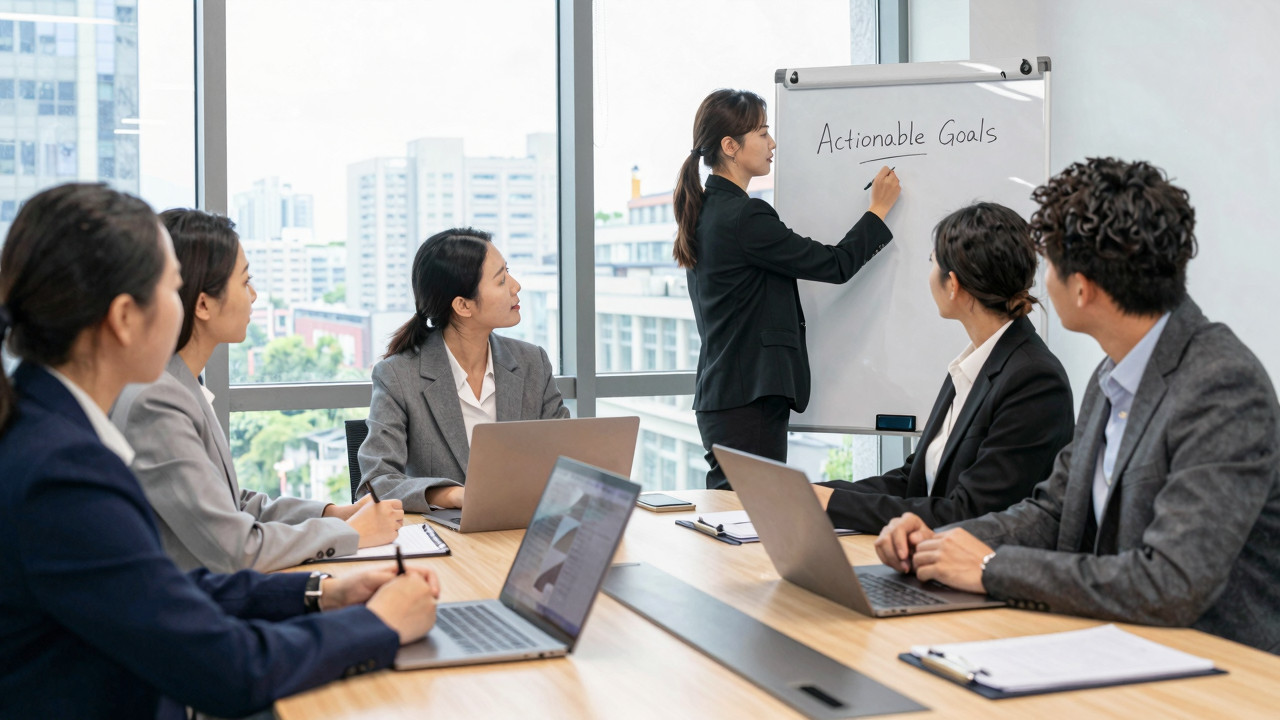 Define Actionable Goals and Next Steps After the Review