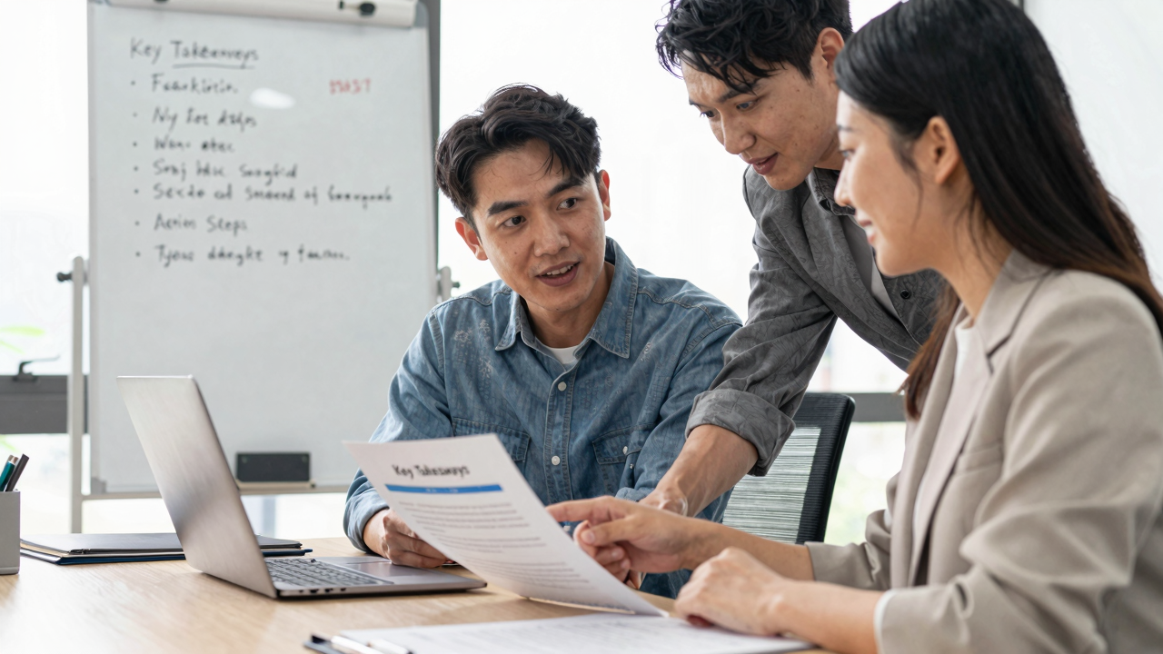 Document Key Takeaways and Action Steps