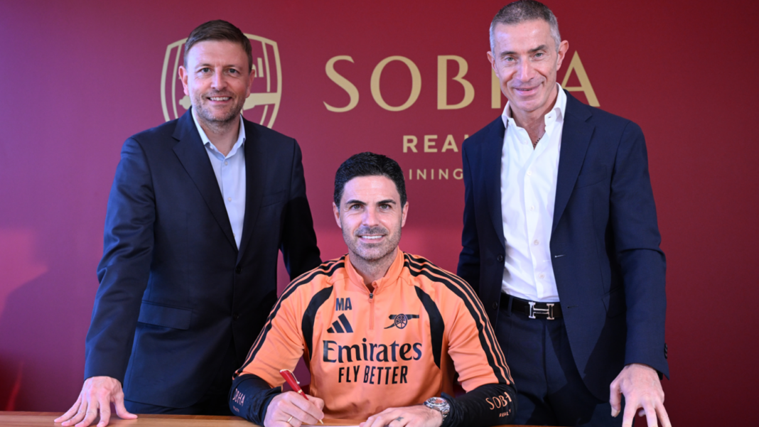 Arteta signs new contract with champions Arsenal Mikel Arteta