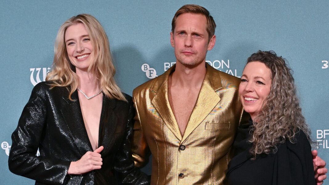 Olivia Colman on viral Wicker memes: ‘This has never happened to me before’ (L-R) Elizabeth Debicki, Alexander Skarsgard and Olivia Colman attend the screening of "Wicker" during The 70th BFI London Film Festival at BFI Southbank on October 08, 2026 in London, England