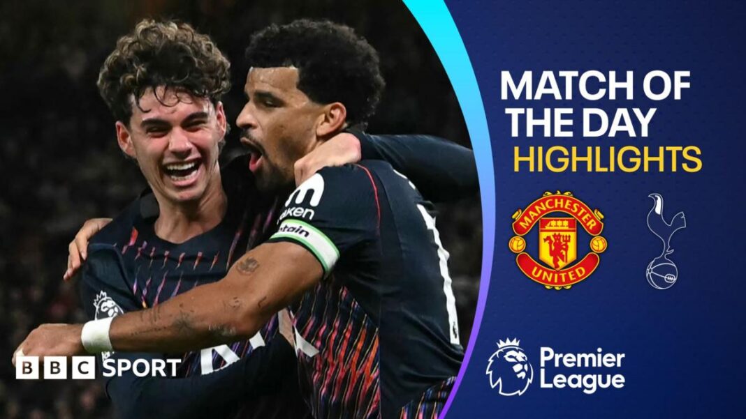 Solanke scores in added time as 10-man Spurs draw with Man Utd image