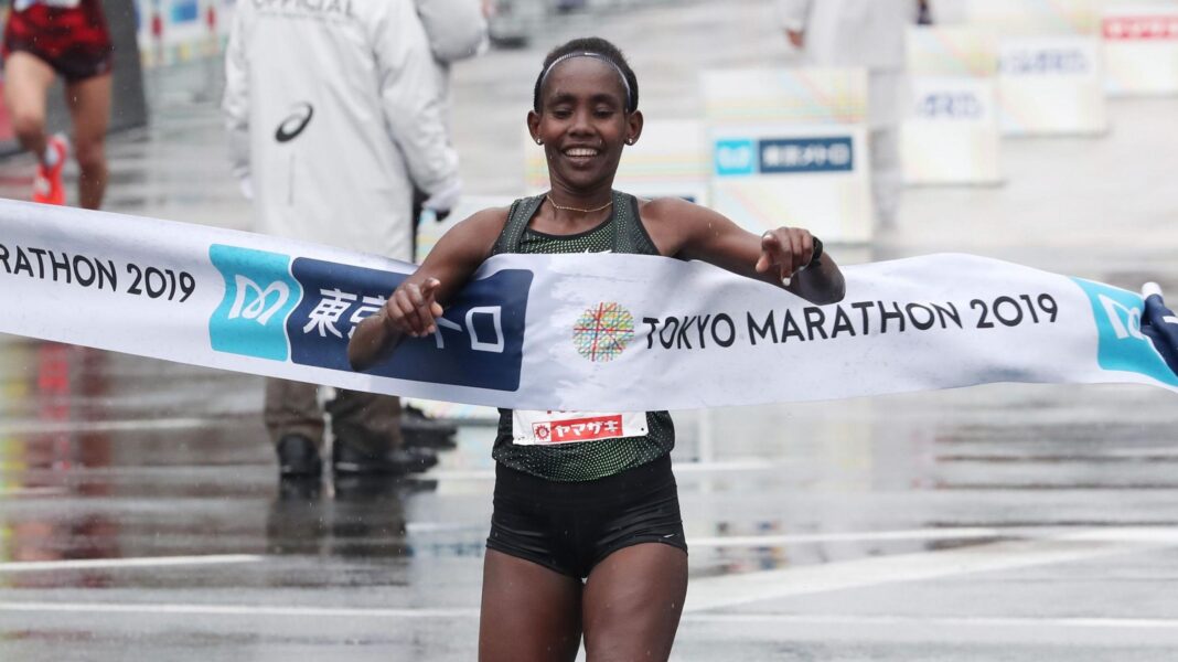 Aga banned for fake prescription from family member Ruti Aga wins the Tokyo marathon in 2019